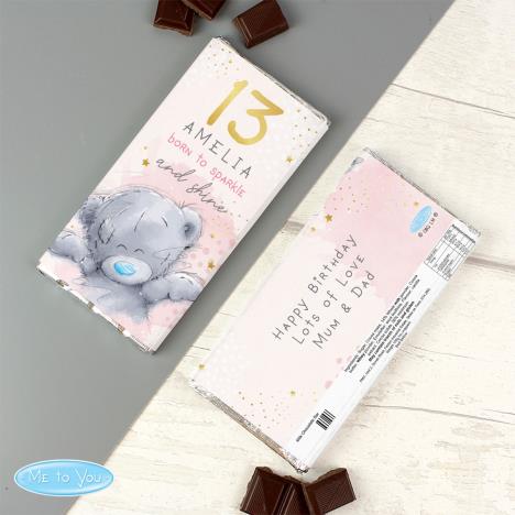 Personalised Me to You Sparkle & Shine 100g Birthday Chocolate Bar Extra Image 2